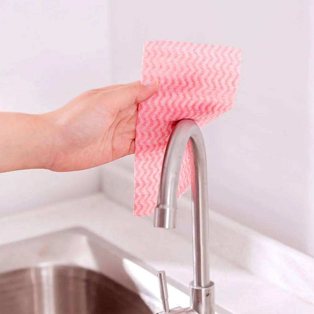 Kitchen Cleaning Dish Cloth 80 Pumping Disposable Removable Tissue Wipping Household Convenient Accessories
