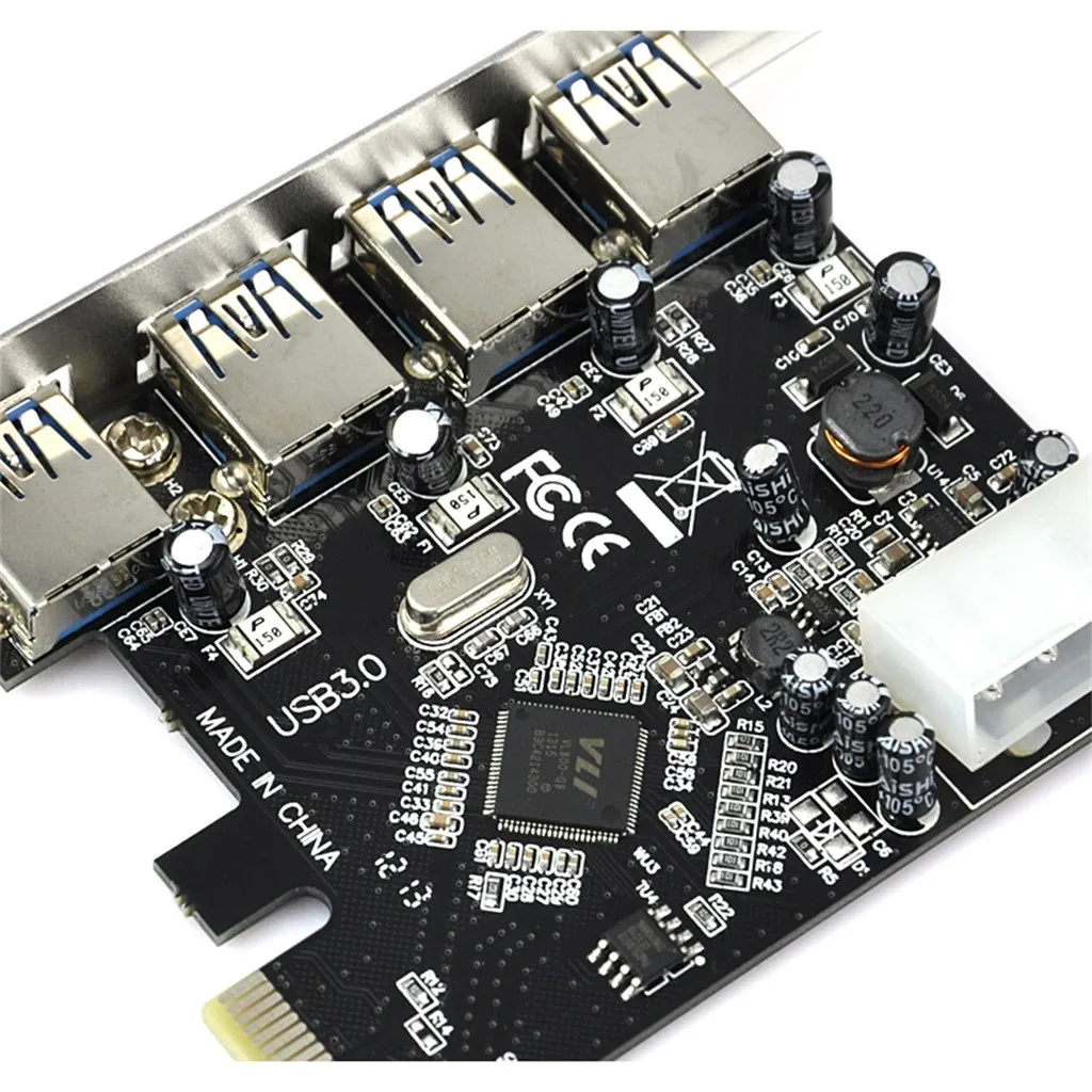 CARPRIE4 Порты USB 3,0 расширения Pci-e карта PCIe PCI Express USB 3,0 концентратор 4-Порты и разъёмы адаптер Кабели PC расширения Cable-L916