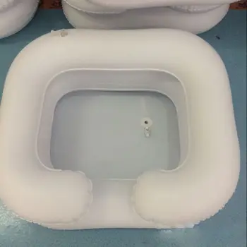 

Inflatable Shampoo Conditioner Basin Portable Elderly Care Hair Washing Basin with Drain Tube for Handicapped Disabled