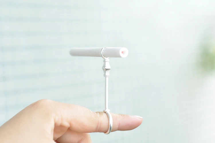 Элегантное дамское кольцо для курения держатель сигарет (золотистый