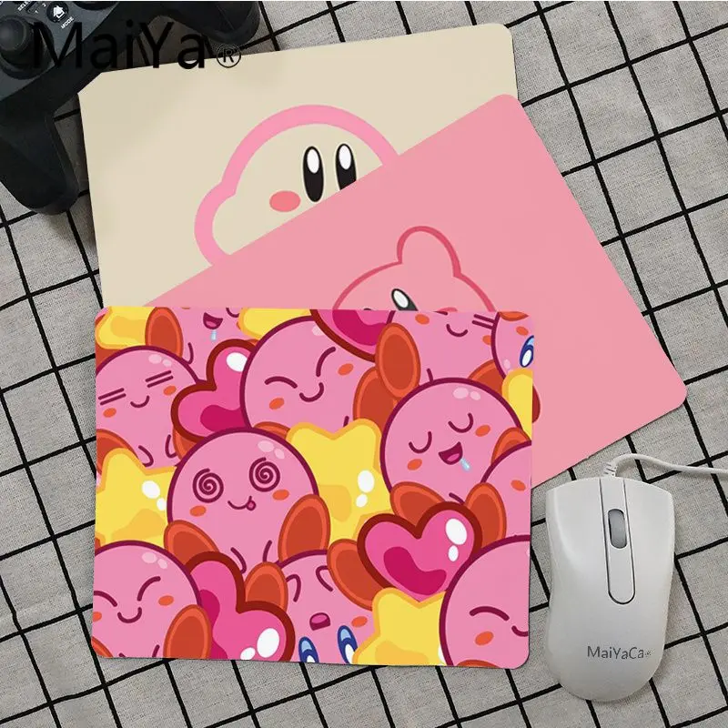 

Maiya Top Quality Pink Cute Kirby DIY Design Pattern Game mousepad Top Selling Wholesale Gaming Pad mouse