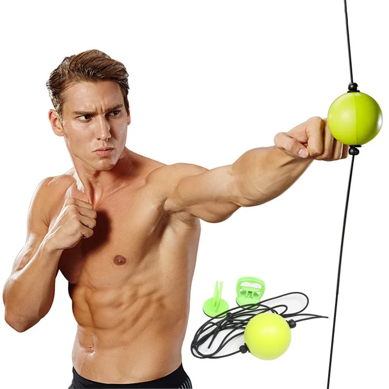 Boxing Reflex Ball Adjustable Height Vocuum Chuck Double End Boxing Speed Ball Hand Eye Reaction MMA Sanda Boxer Training