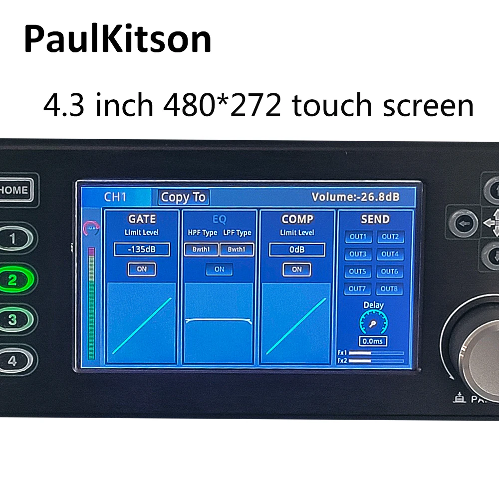 Paulkitson EX16-8 Professional Rack-mounted Digital Audio Mixer 18