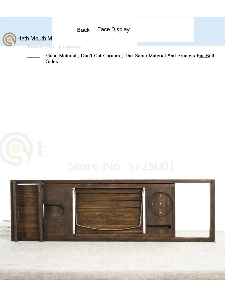 European Anti-skid Bathtub Rack Adjustable Telescopic Bathtub Bracket Bamboo-wood Bathtub Tray Soaking Bathtub Bracket
