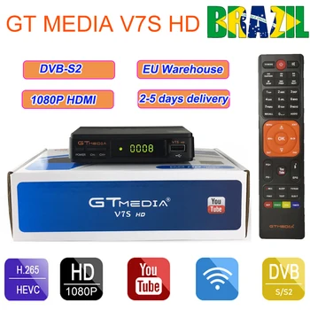 

Hot sale Satellite TV Receiver Gtmedia V7S HD Receptor Support NEWCAM Cline DVB-S2 Satellite Decoder Freesat V7 HD From Brazil