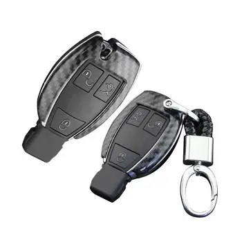 

Car Key Case Fob Bag Holder Keychain ABS Hard Shell Cover Parts Car Styling Fit for Mercedes-Benz 2013-2018 A-Class (W176)