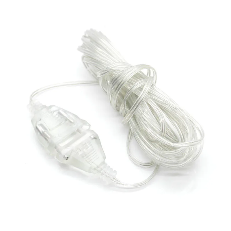 3M Power Garland Extension Lengthened Line Cable EU Plug 220V/US Plug 110V Extender Wire For Christmas Lights Wedding Decoration 3M Power Garland Extension Lengthened Line Cable EU Plug 220V/US Plug 110V Extender Wire For Christmas Lights Wedding Decoration