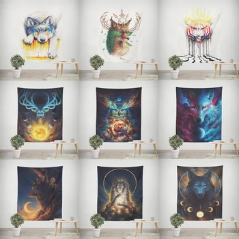 

Tiger Lion Wall Tapestry Home Decorations Colorful Wall Hanging for Living Room Wall Tapestries for Bedroom New Year Carpet