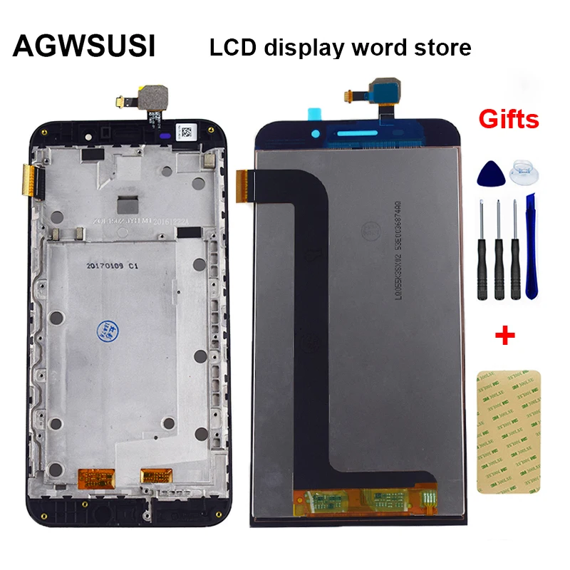 Beste Voor Asus Zenfone Max ZC550KL Zenfone 5000 Z010D Lcd Display Monitor Module + Touch Screen Digitizer Sensor Panel Montage Frame