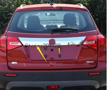 

For Suzuki Vitara 2015 2016 2017 2018 Stainless Steel Rear Trunk Tailgate Door Tail Bottom Lid Streamer Cover Trim