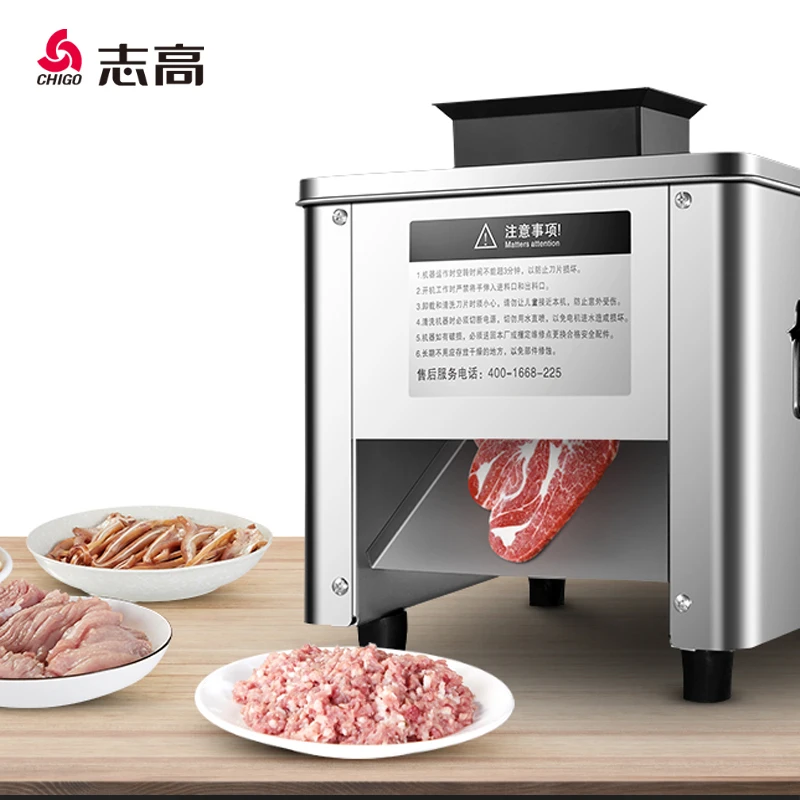 meat cutter machine Meat Slicer Commercial food Shred Machine Vegetable Cutting Electric Multifunction Meat Cutting Machine 850W 1