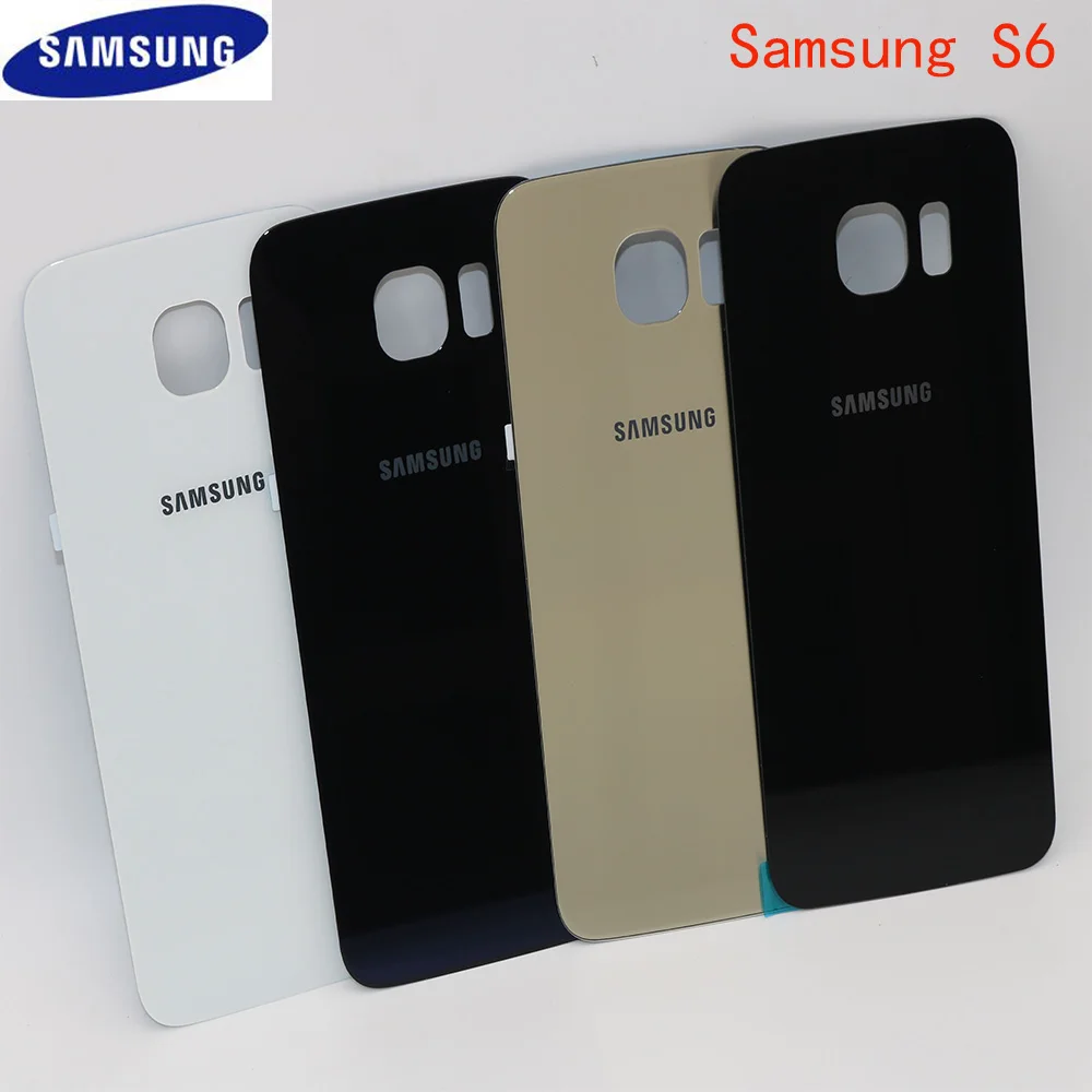 Задняя крышка из стекла для Samsung Galaxy S6 G920 G920F G920P G920A G9200 задняя аккумулятора замена