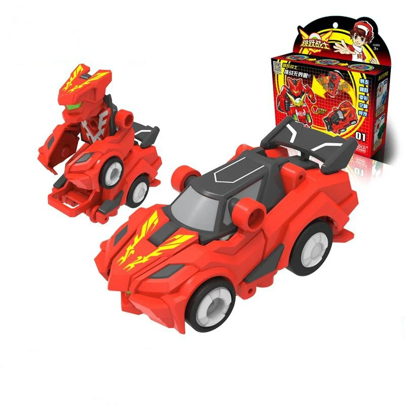 

New Screechers Wild Burst Deformation Car Action Figures Multi-car Splice Capture Wafer 360 Flip Transformation Car toys for kid