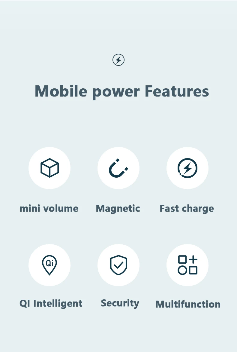10000mAh 15W Power Bank Magnetic Wireless Fast Charger Powerbank Mobile Phone Battery For iPhone 12 13 Pro Max Xiaomi Mi Samsung