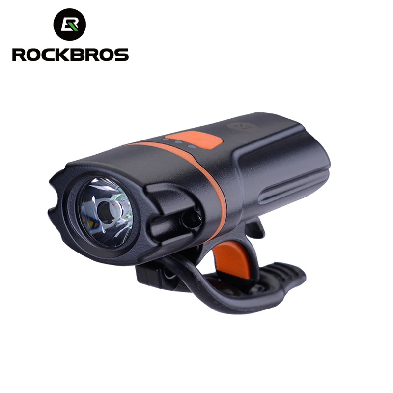 Clearance ROCKBROS Rechargeable Light Cycling Bike Flashlight Waterproof Headlight Bicycle Lamp Power Bank Bicycle Front Bike Accessories 0
