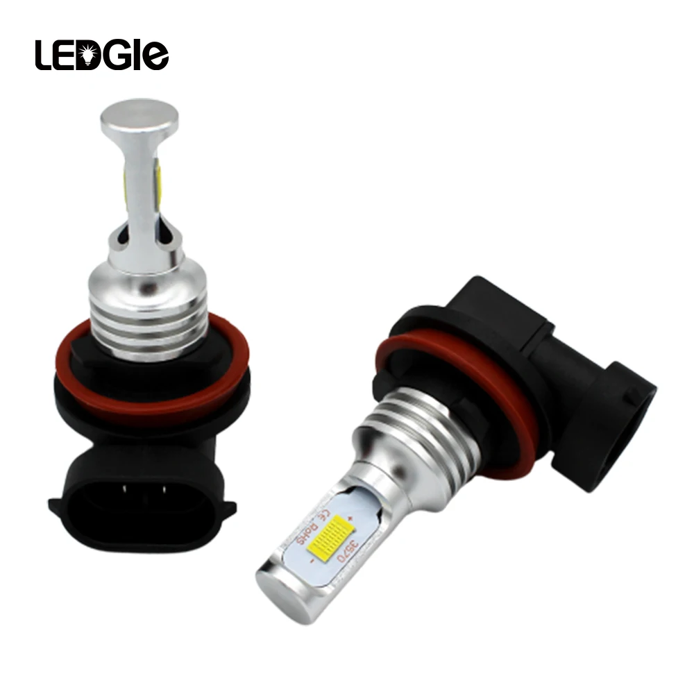 

LEDGLE 80W H8 H9 H11 Led Fog Light 12V-24V Bright LED Fog Driving Light IP65 For Auto Headlight High Low Beam Bulb Lamp