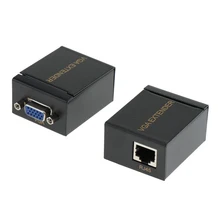 VGA удлинитель преобразователь усилителя одиночный RJ45 CAT-5E/6 Ethernet кабель