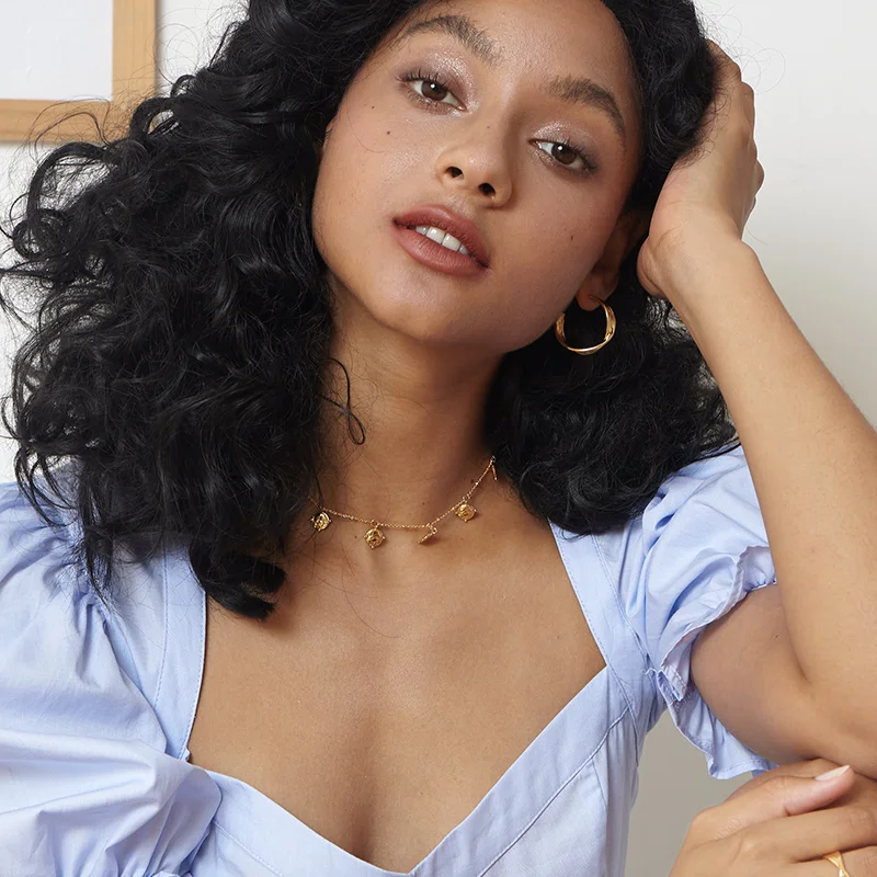 

ENFASHION Soldier Avatar Pendants Necklaces For Women Gold Color Rock Profile Choker Necklace Fashion Jewelry 2020 Party P203117