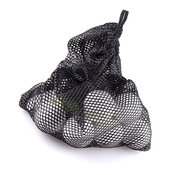 

Outdoor Sport Nylon Mesh Nets Bag Pouch Golf Tennis Keep up to 50 Balls Holder Golf balls Storage Clasp Training aid Bags 1