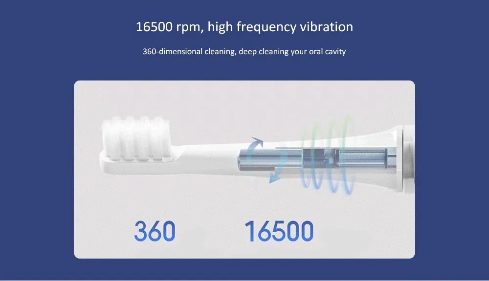 Оригинальная Xiaomi Mijia T100 умная электрическая зубная щетка 46 г 2 скорости Xiaomi Sonic зубная щетка отбеливание Уход за полостью рта зона напоминание
