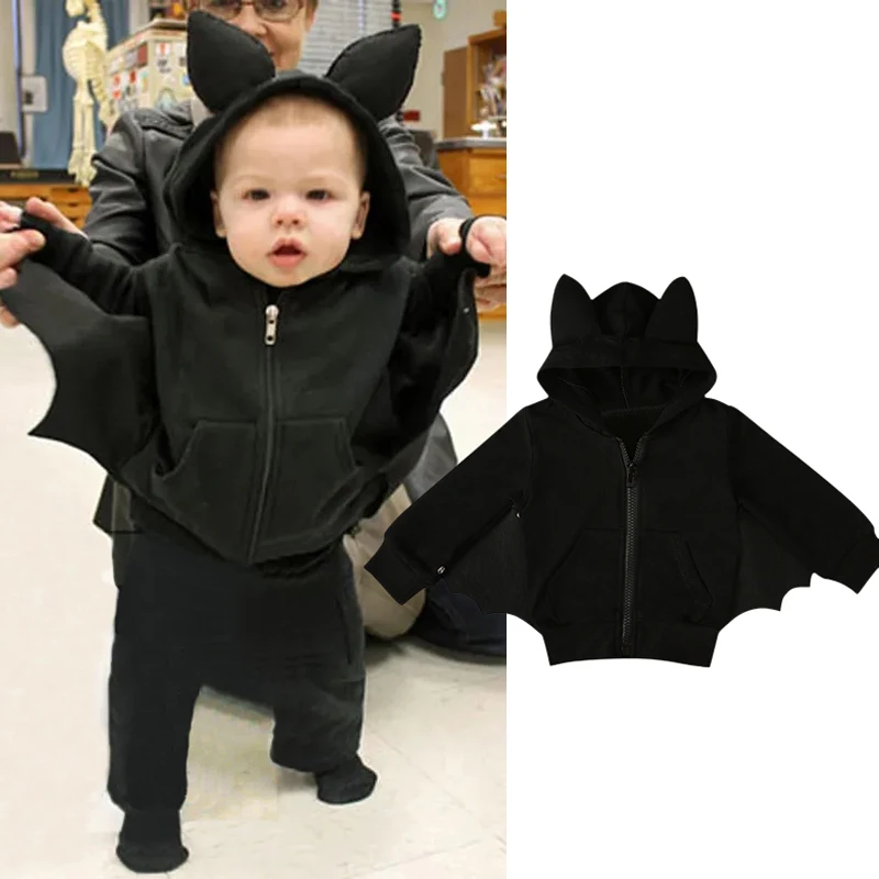 

Baby Boys Batman Jacket Autumn Spring Cotton Girls Cosplay Coat Jacket Outerwear Christmas Coat Children Kids Halloween Clothes