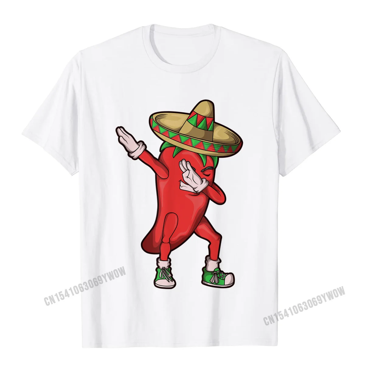 100% Cotton Men Short Sleeve Normal T Shirt Party Tops Shirt Rife Comics Crew Neck Tee-Shirt Drop Shipping Chili Dabbing Shirt Hot Pepper Sombrero Cinco de Mayo Gift__714 white