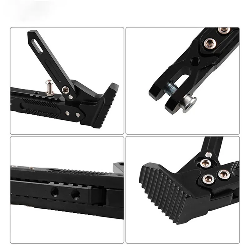  Universal Motorcycle Kick Stand CNC Aluminum Alloy Adjustable Foot Side Stand Frame Parking Support