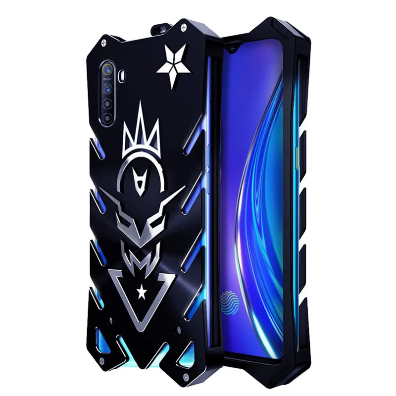 Realme X2 XT Чехол Броня авиационный Алюминий Металл мощный открытый чехол для OPPO
