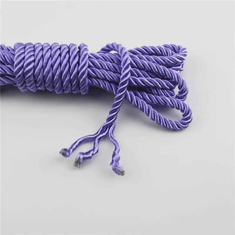 FASMILEY DIY Cord Jewelry Findings 5mm Braided Rope Multi Solid Color Twisted Thread DIY Accessories String Supplys 10m DS220