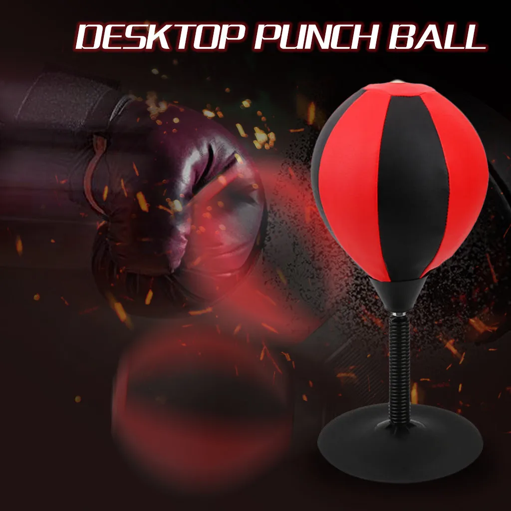 Настольная боксерская груша, мяч для снятия стресса для взрослых, подставка для игрушки, тренировочный боксерский мяч, спортивный инструмент для штамповки, подарок