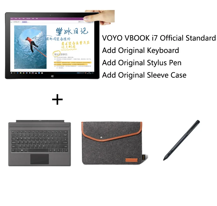 Add Keyboard PenCase 12,6 дюймов 2880*1920 Win10 VOYO Vbook i7 2 в 1 планшетный ПК Intel Двухъядерный 3865U 8G DDR 128/256G SSD Двойные камеры HDMI BT 4,0 - Комплект: Add Keyboard PenCase