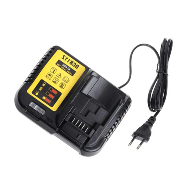 

Dcb112 Li-Ion Battery Charger For Dewalt 10.8V 12V 14.4V 18V Dcb101 Dcb200 Dcb140 Dcb105 Dcb200 Eu Plug Black