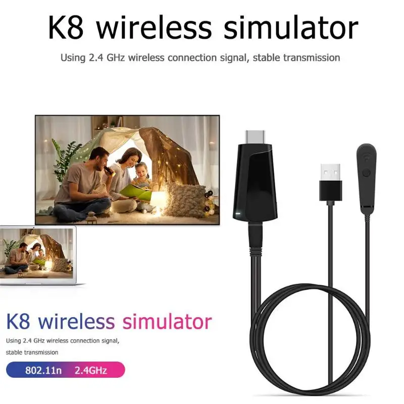 K8 Wireless WIFI Dongle 4K HDMI Display Enjoy Big Screen Visual Experience Receiver DLNA Miracast Airplay 67X35X13MM