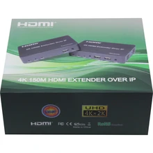 150 м 4 к KVM HDMI удлинитель по IP через UTP RJ45 Cat5E Cat6 Ethernet кабель Поддержка USB мышь клавиатура 1 передатчик 30 приемник