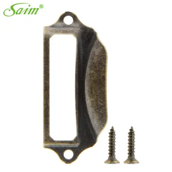 

Saim Drawer Pull Handle Fruniture Label Frame Card Holder Cup Pull Handle Drawer Case Cabinet Knob Cupboard Carpenter Hardware