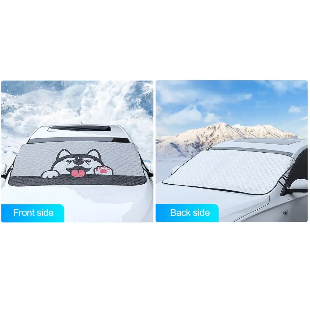 Windschutzscheibe Abdeckung Auto Schnee Abdeckung Auto Windschutzscheibe  Abdeckung Schnee Protector Eis Blockiert Frontscheibe Protector Außen Auto  Zubehör - AliExpress