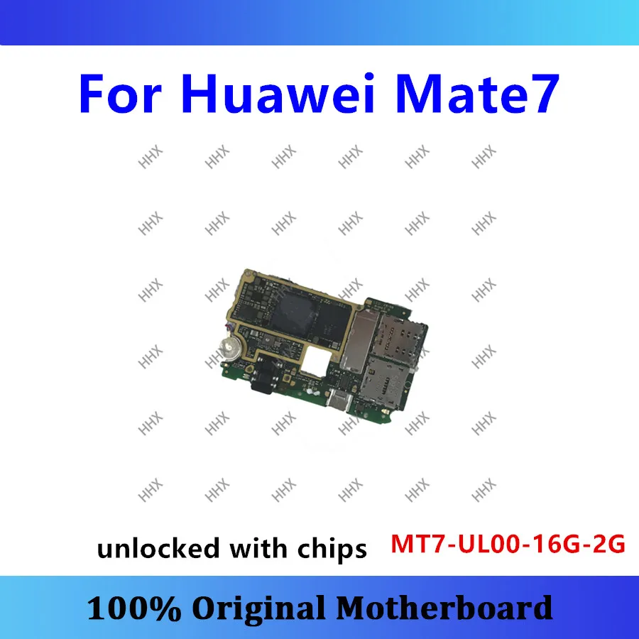 

Original logic board for Huawei Mate 7 motherboard MT7-UL00-16G-2G unlocked mate7 mainboard tested well with chips good working