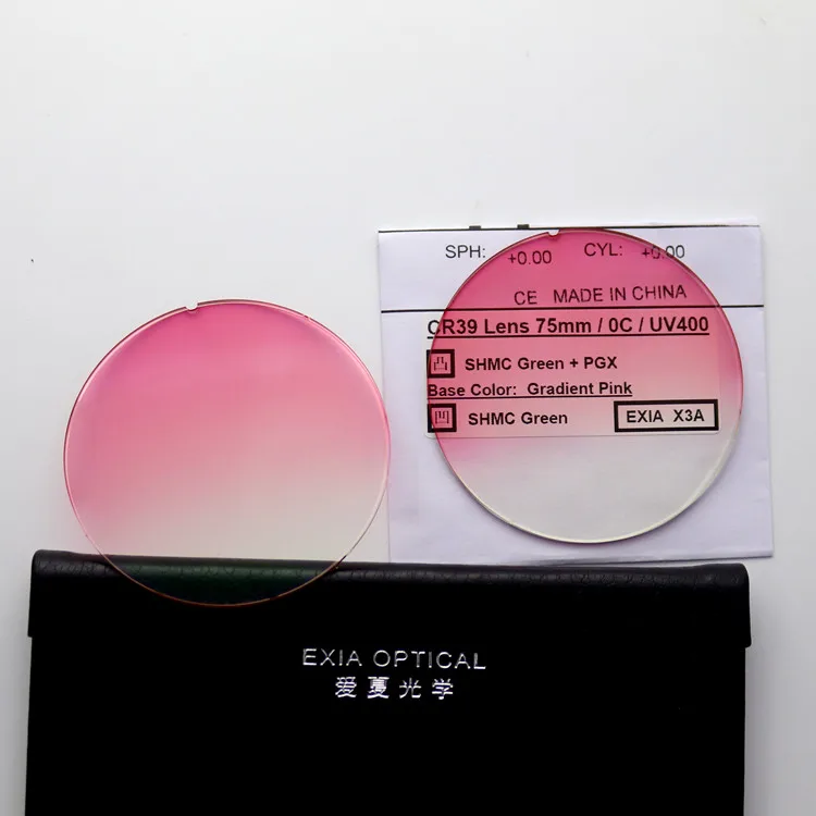 Gradient Pink X3A Солнечные линзы, розовые градиентные фотохромные линзы SHMC EXIA, оптические X3A серии - Цвет линз: Gradient Pink X3A