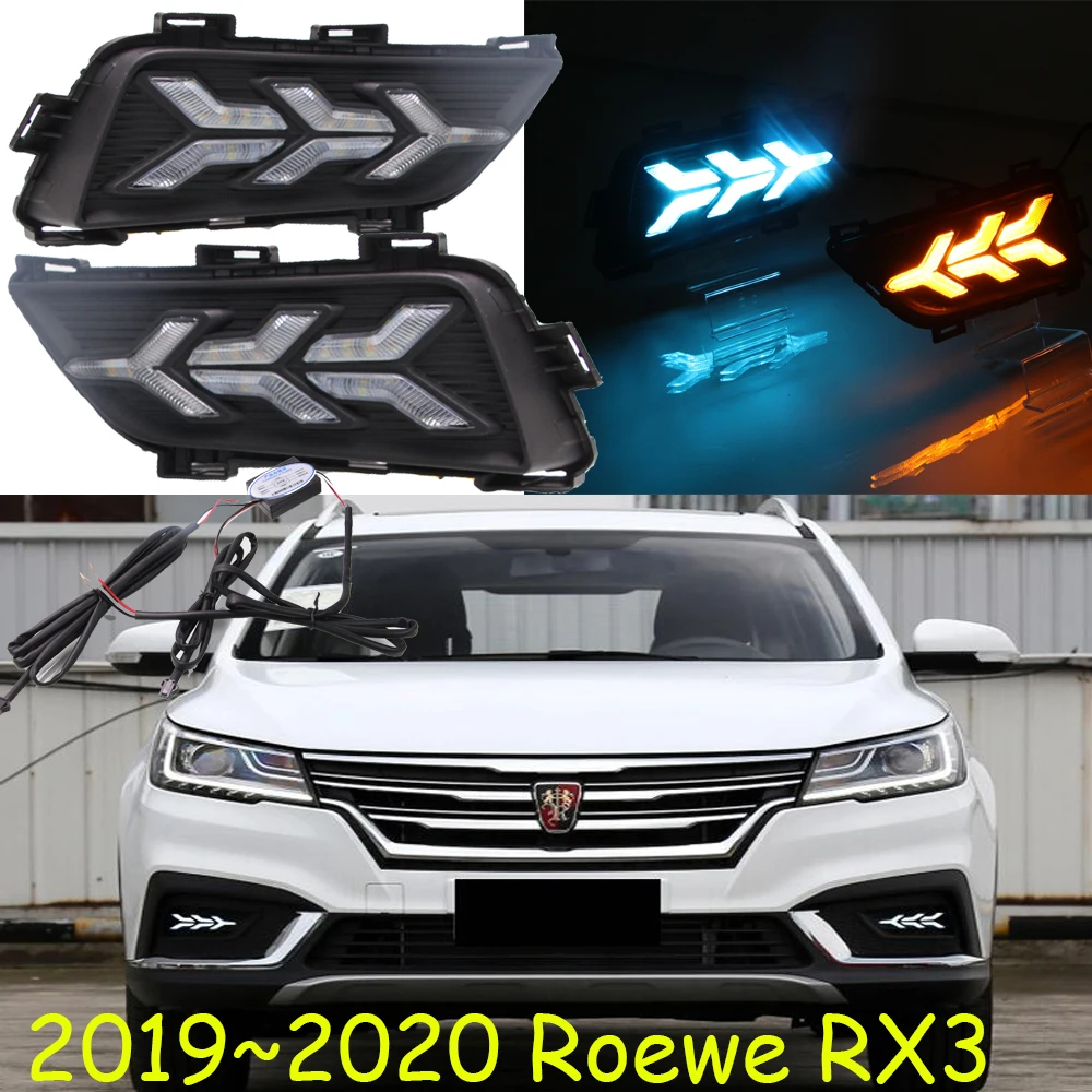 Год для Roewe RX3 дневной свет Автомобильные аксессуары светодиодный DRL фары для Roewe RX3 противотуманные фары