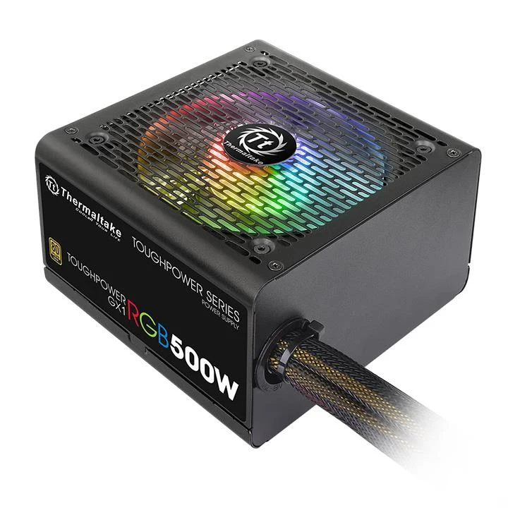 Блок питания Thermaltake ATX 500W Toughpower GX1 RGB 80+ gold(24+4+4pin) APFC 120mm fan color LED 6