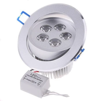 

1W 85-265V 450LM White 5 LED Ceiling Light Fixture Lamp