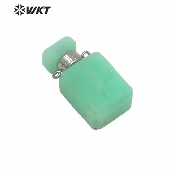 

WT-P1574 New perfume bottle small size natrual stone stainless steel perfume bottle pendant lady fashion essence oil bottle