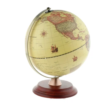 

23cm Dia LED light World Earth Globe Map Geography Educational Toy With Stand Office Desktop Decor