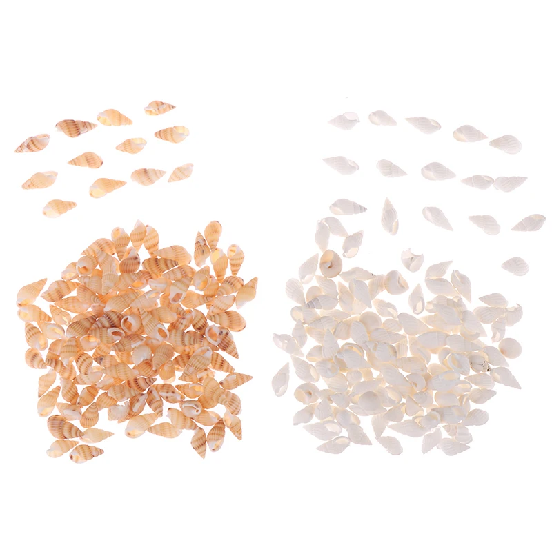 100pcs 11-15mm Natural Mini Spiral SeaShell Scrapbook Craft For Glass Bottle Decoration DIY Handmade | Дом и сад