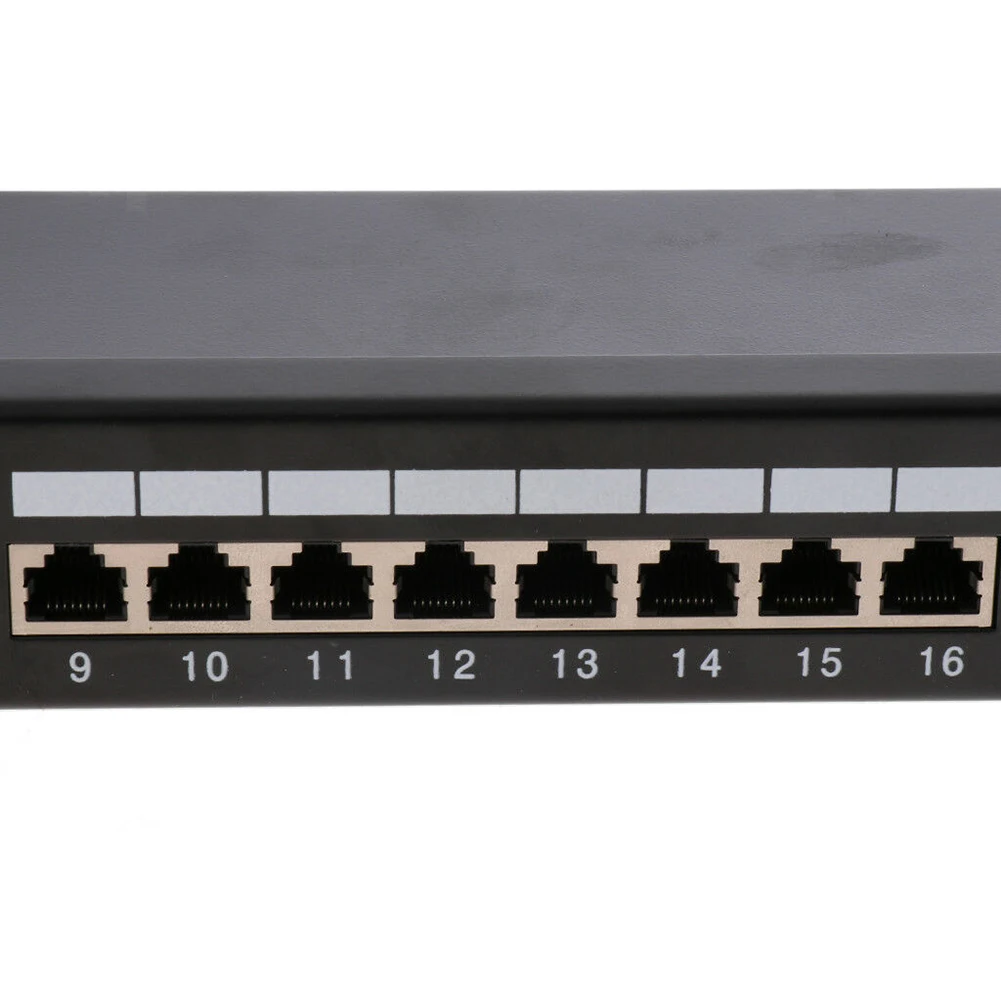 19 дюймов 24 порта CAT5E LAN сеть экранированная Шахматная пустая стойка патч-панель