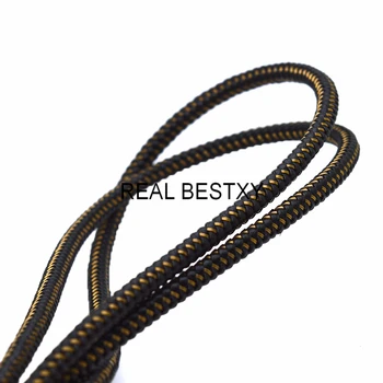 

2m/lot approx 5.2*5.2mm black square leather steel wire cords for jewelry bracelets making diy cords wholesale leather cord