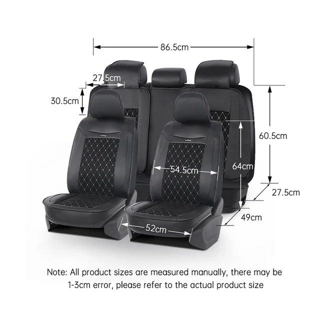 PU leather universal car seat cover artificial suede diamond pattern FIt for most cars high end