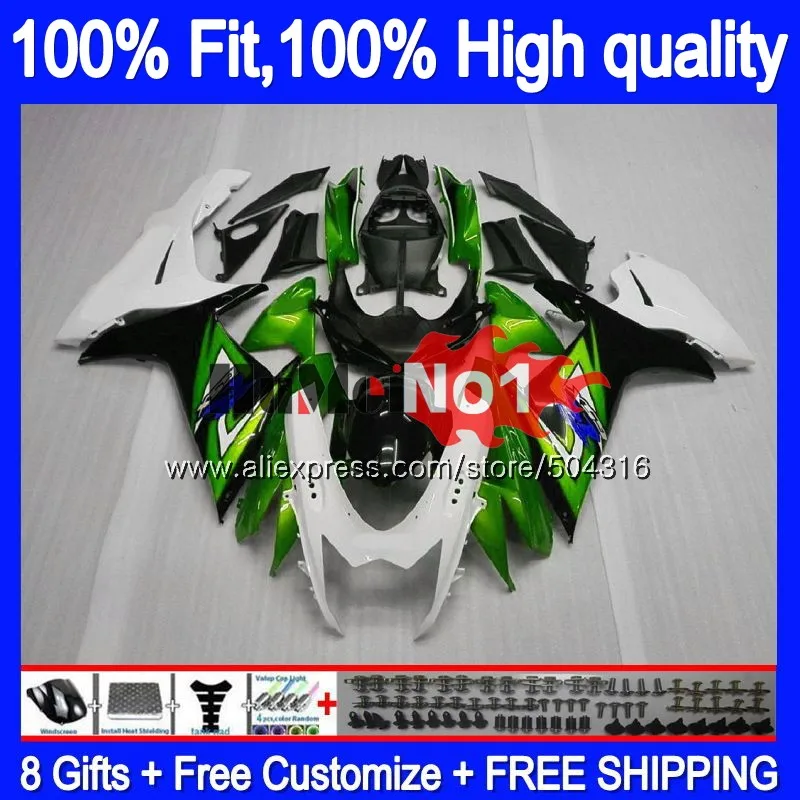 Injection For SUZUKI K11 GSXR 750 600 2011 2012 2013 Green Black 18MC.107 GSXR600 GSXR750 11 12 13 14 15 Fairing