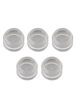 

5Pcs/set Clear Storage Box Cosmetic Sample Nail Art Storage Bottle Plastic Empty Jar Storage Containers