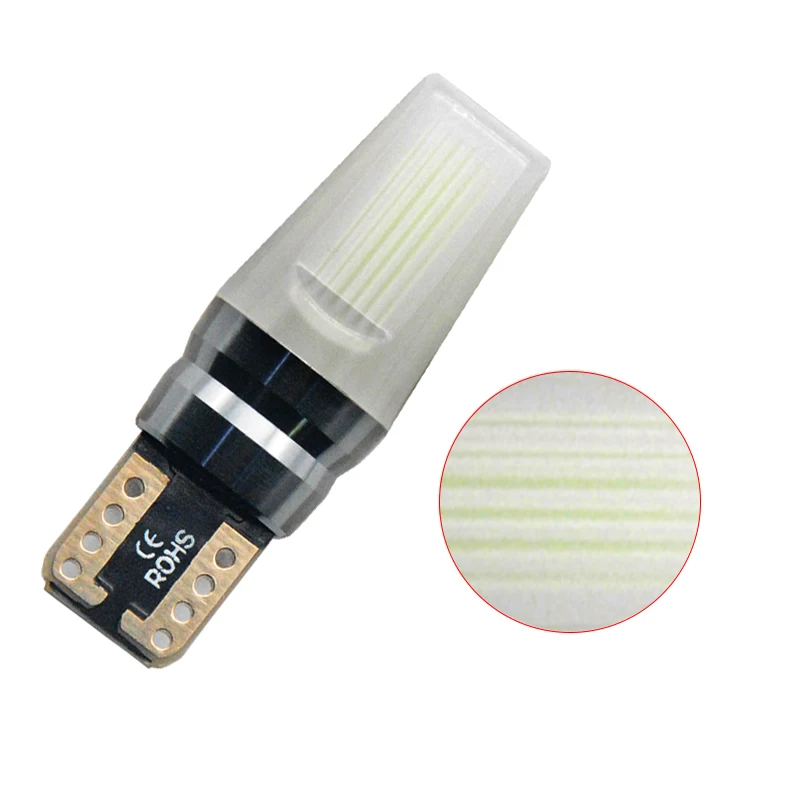 2 шт. T10 COB светодиодный 12 V-24 V CANBUS ERROR FREE клиновидные светодиоды для автомобиля лампа бокового света небольшого размера w5w 194